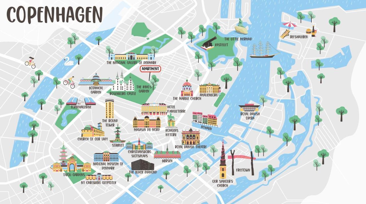 Xl Flat W 3 Bedrooms By Kings Garden In Cph City 코펜하겐 외부 사진