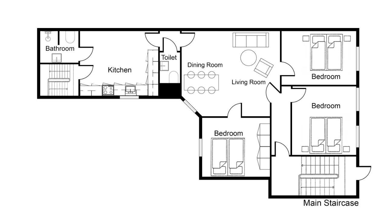 Xl Flat W 3 Bedrooms By Kings Garden In Cph City 코펜하겐 외부 사진